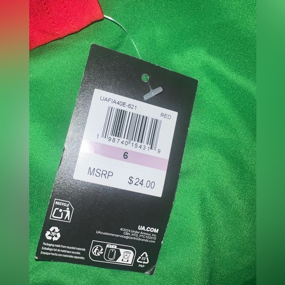 NWT Under Armour Heather Gray  and Red Long Sleeve Shirt Bundle size 6 - Picture 12 of 13